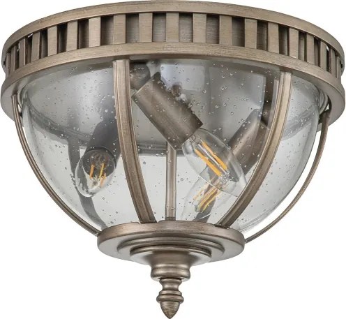 Kichler KL-HALLERON-F-BU - Plafonieră de exterior HALLERON 3xE14/40W/230V IP44