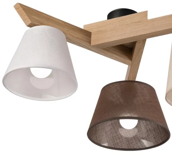 Lustră aplicată Brilagi ANTHONY 3xE14/40W/230V stejar