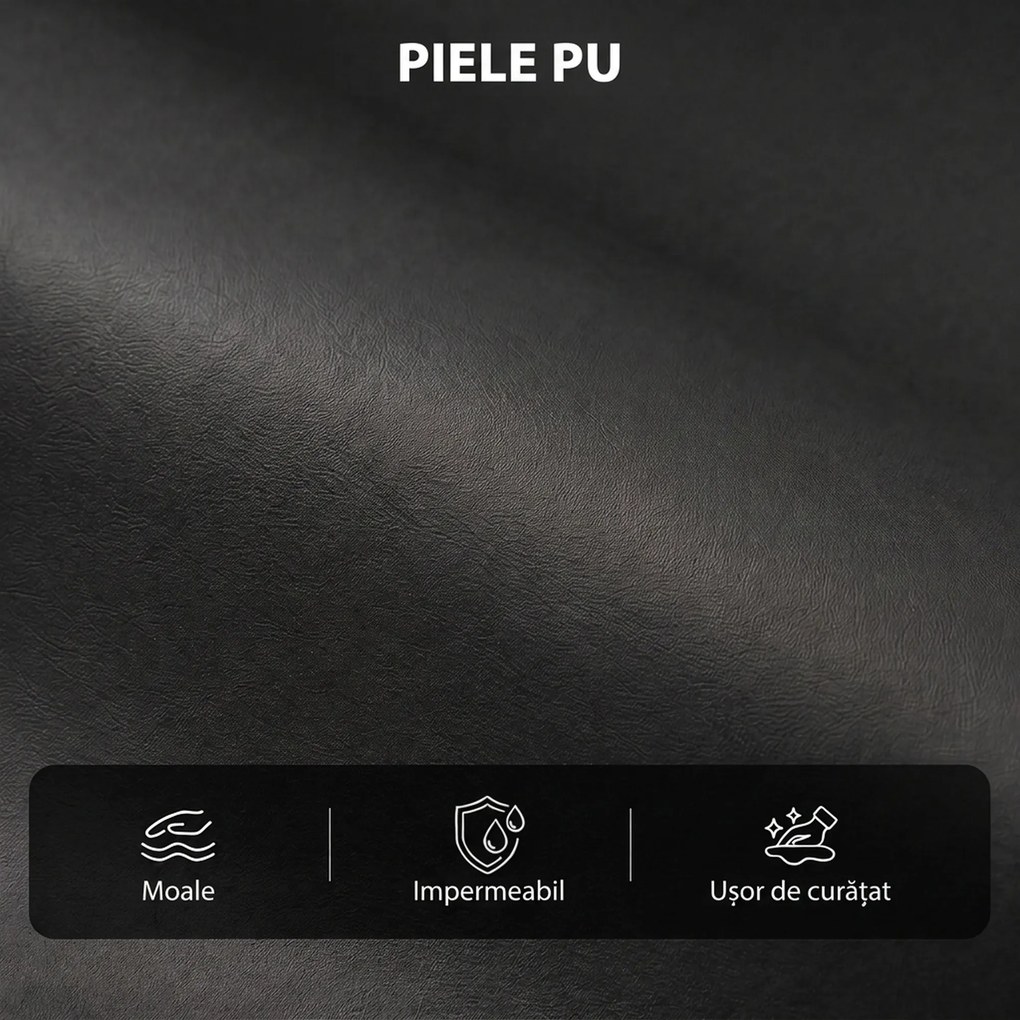 HOMCOM Fotoliu Relax Reclinabil Manual 155° cu Suport pentru Picioare din piele ecologică PU, pentru Living și Dormitor, Negru | Aosom Romania