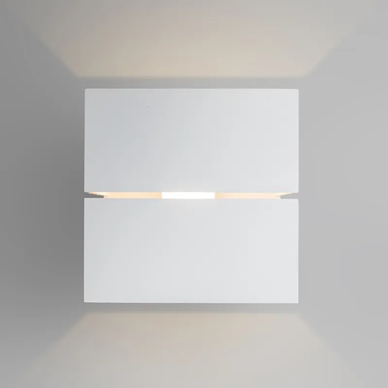 Aplică modernă albă 9,7 cm - Transfer Groove