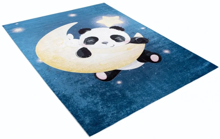 Covor pentru copii cu motiv panda pe lună Lăţime: 160 cm | Lungime: 220 cm