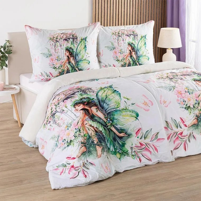 decoDoma Lenjerie de pat Dual Feel FAIRY
