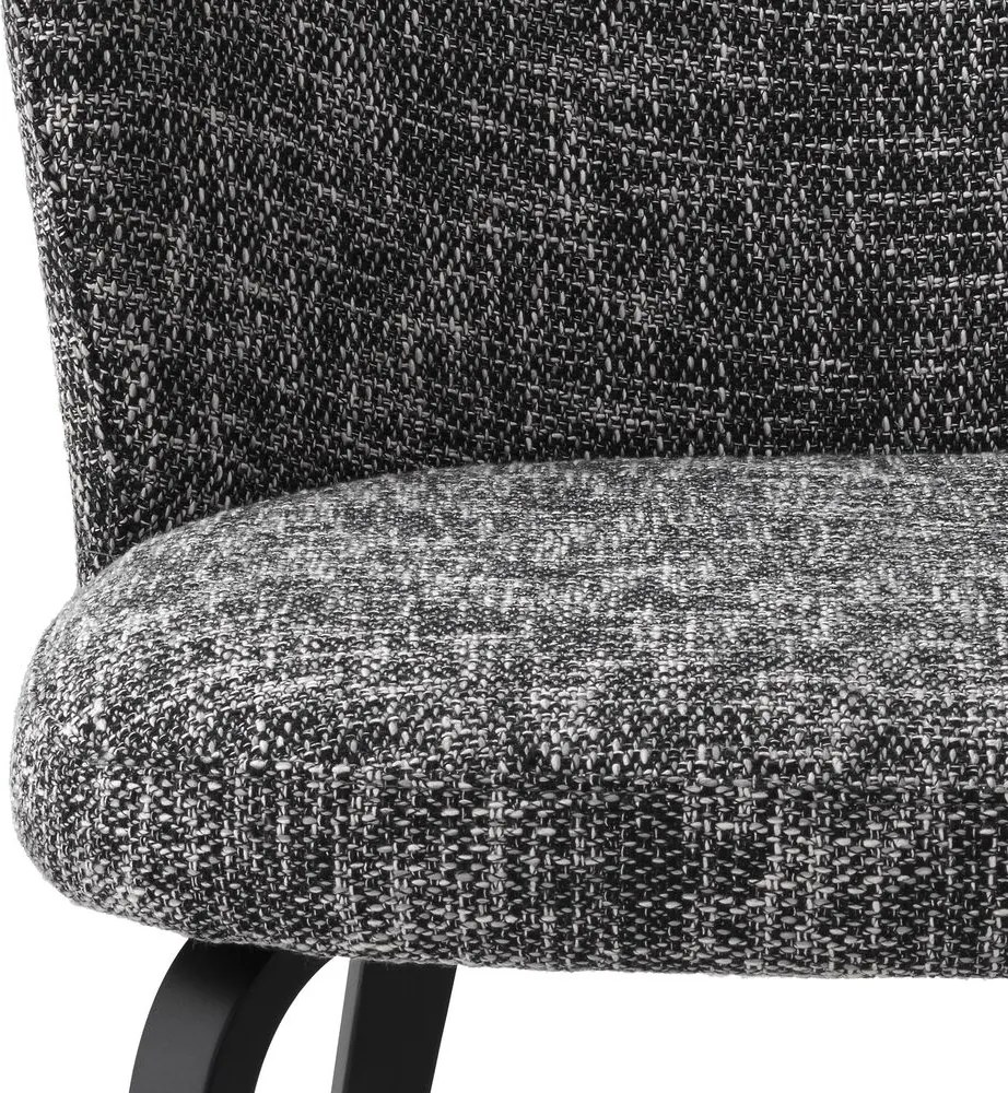 Scaun design LUX Halard, cambon negru 115771 HZ