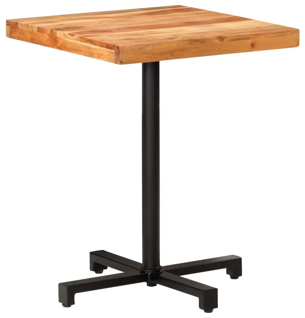 320276 vidaXL Masă de bistro, pătrat, 60x60x75 cm, lemn masiv acacia