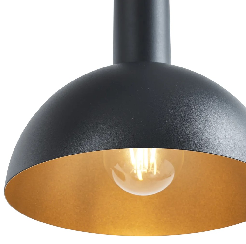 Lampă suspendată modernă neagră cu 6 lumini - Biles