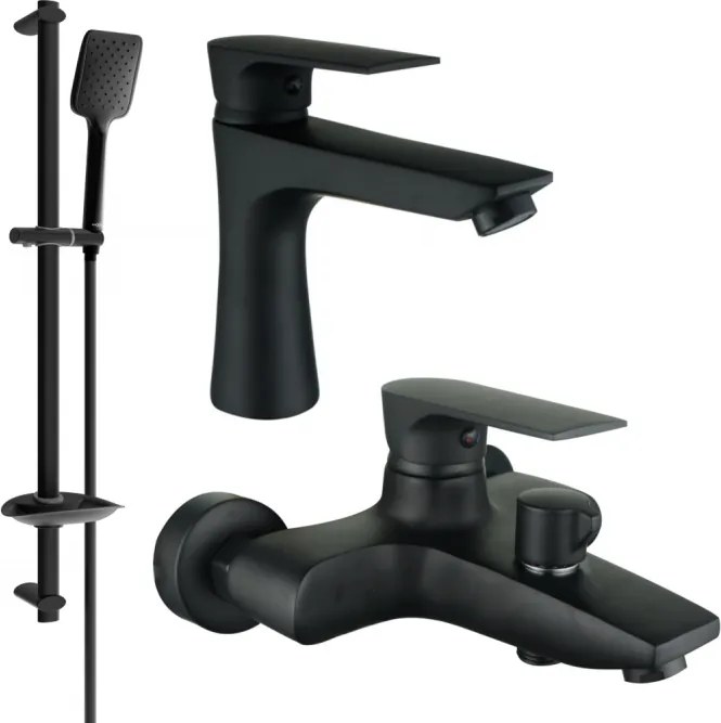 Mexen Axel Set de baie DB62, negru - 73803DB62-70