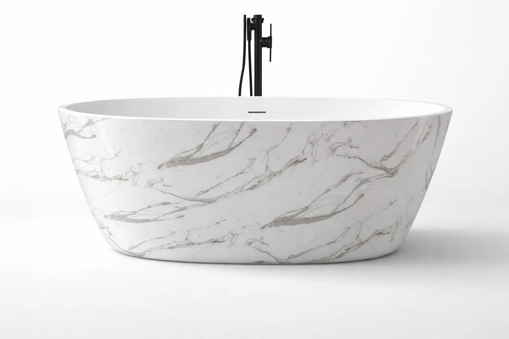 Cada baie freestanding Taormina Alb