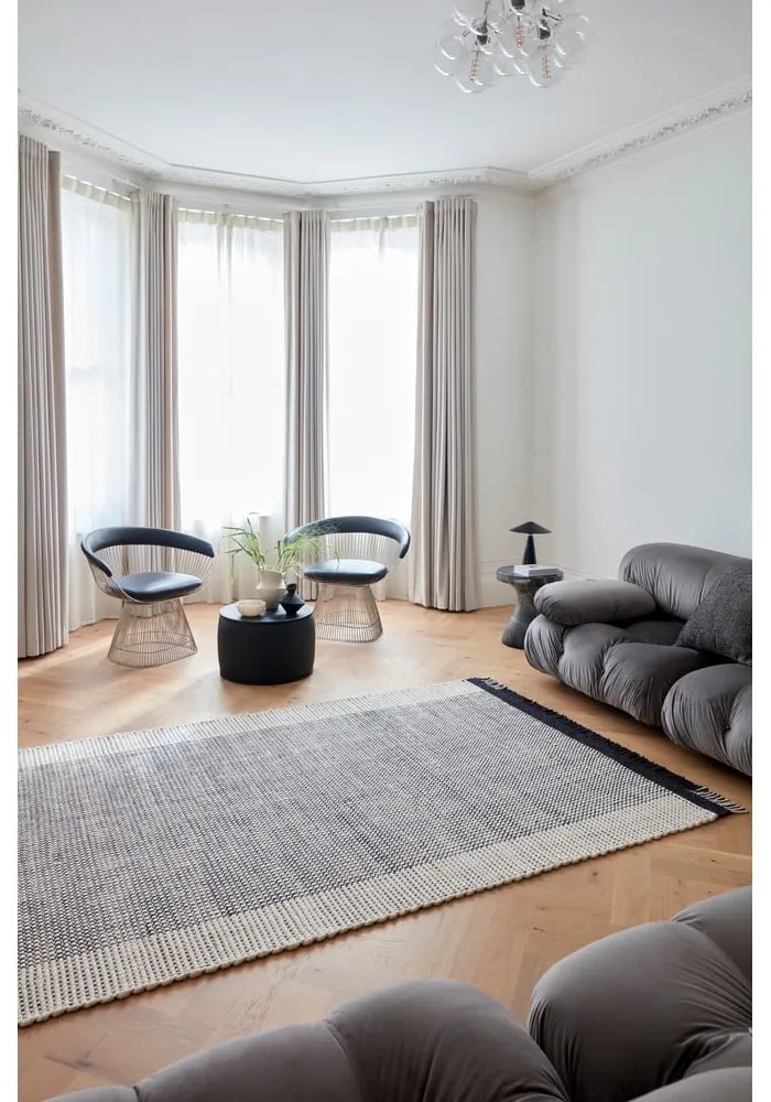Covor gri handmade din lână 120x170 cm Avalon – Asiatic Carpets