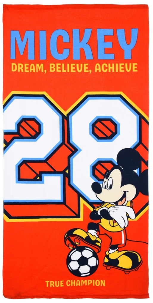 Disney Mickey prosop de baie, prosop de plajă 70x140cm (Uscare rapidă)