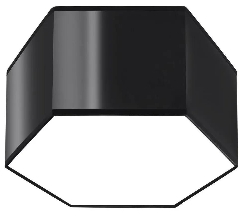Plafonieră SUNDE 2xE27/60W/230V 15,5 cm neagră Sollux SL.1061