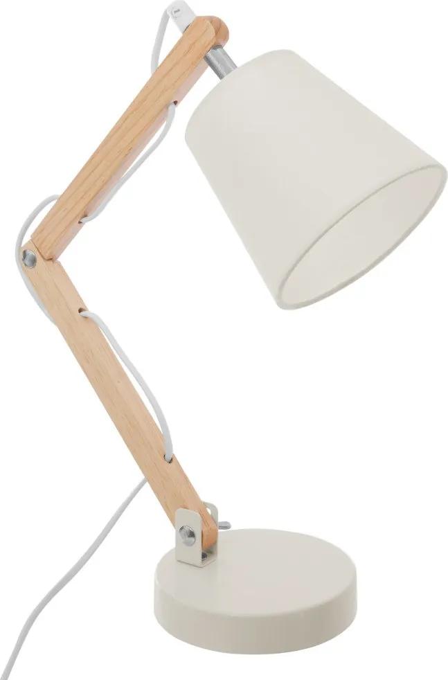 O lampă de birou, un picior reglabil din lemn, perfect pentru camera unui copil.