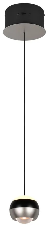 Lustră neagră-argintie LED ø 15,5 cm Orbit – Trio Select