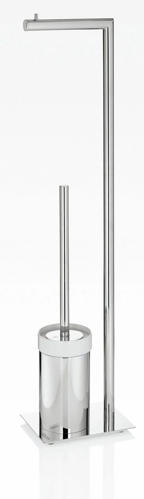 Joop! Set toaleta perie si suport rola hartie CHROMELINE argintiu 12,5/17/70 cm