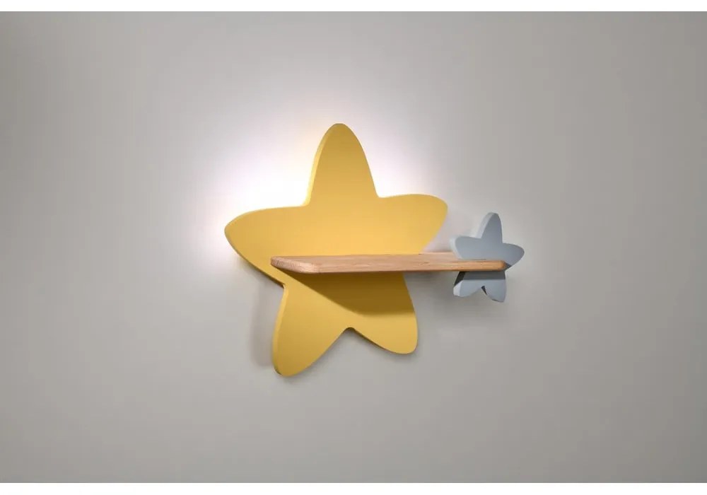 Corp de iluminat pentru copii galben/alb Star – Candellux Lighting