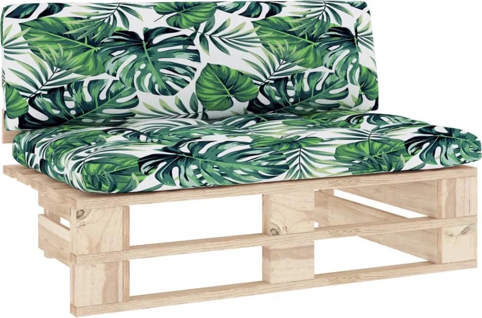 vidaXL Canapea de mijloc de grădină din paleți, lemn de pin tratat