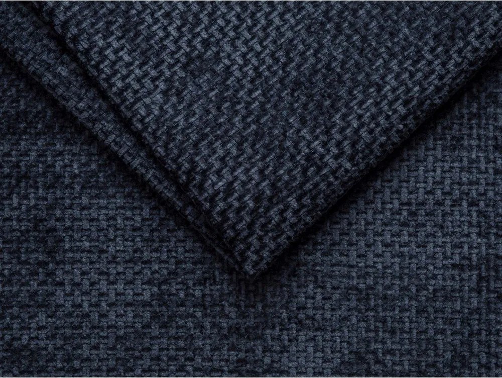 Pat matrimonial albastru închis tapițat fără tăblie 200x200 cm Whale – Micadoni