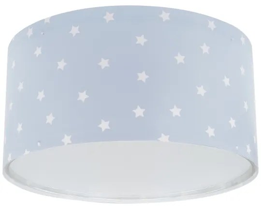 Plafonieră pentru copii STAR LIGHT 2xE27/60W/230V albastră Dalber 82216T