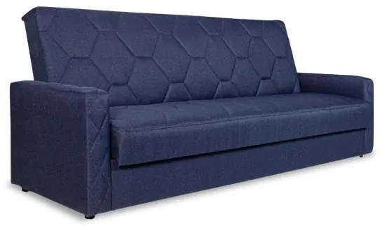 Canapea Extensibila Click-Clack Mariana Matlasat Malmo 79, Albastru, 216 X 86 Cm