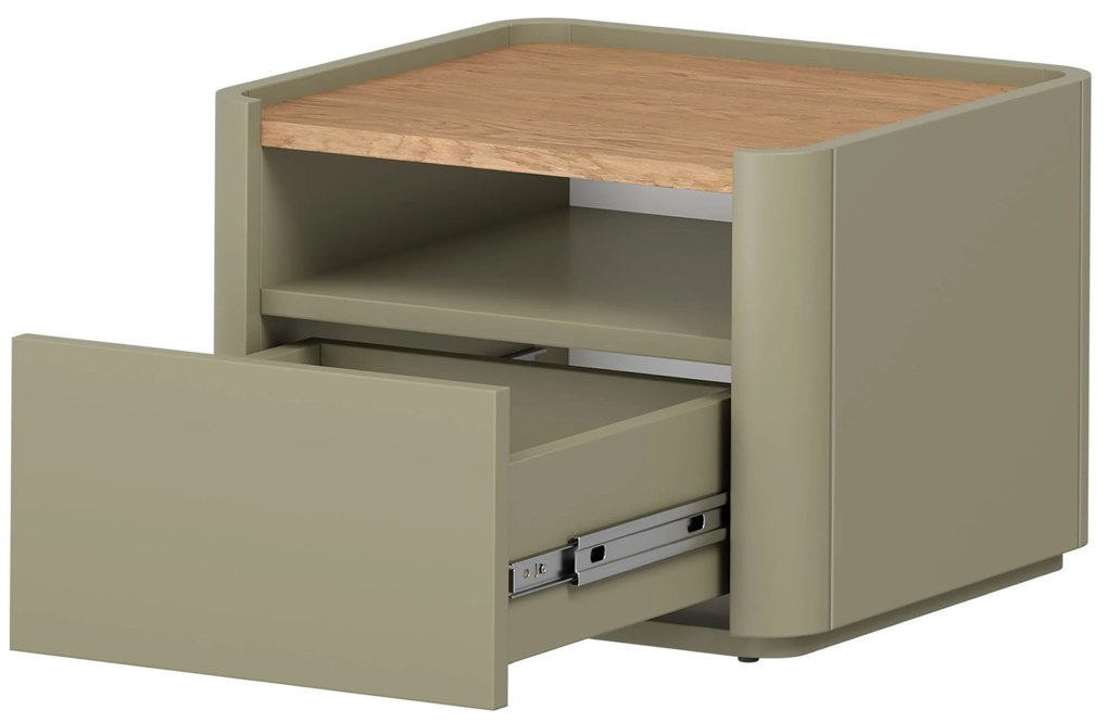 Noptieră Elivo 50 cm cu sertar - eucalipt / stejar baltic dune