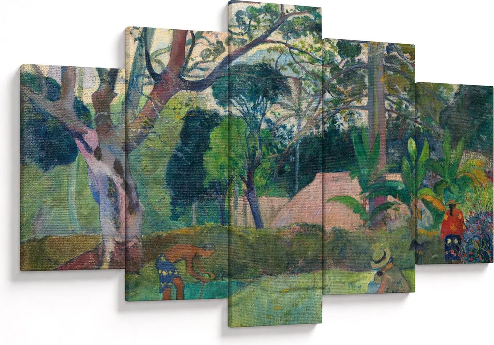 Tablou - Paul Gauguin, Te raau rahi (The Big Tree), reproducere (150x105 cm)