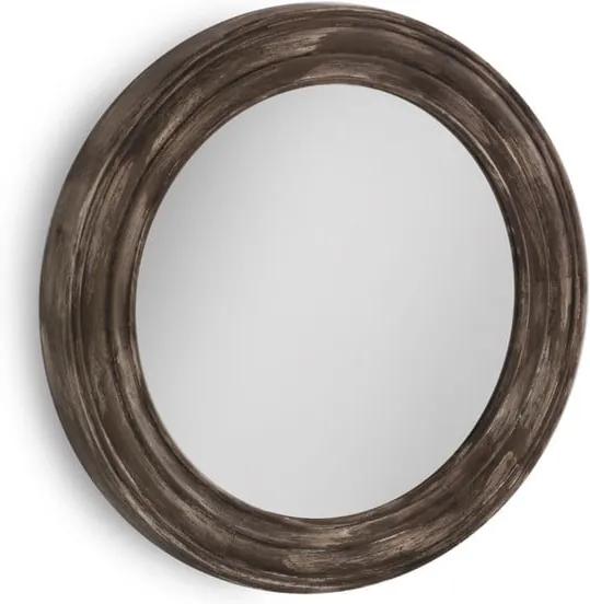 Oglindă de perete Geese, Ø 67 cm, maro