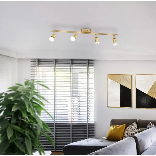 Spot LED Eglo 33187 BUZZ-LED 4xGU10/2,8W/230V 3000K auriu