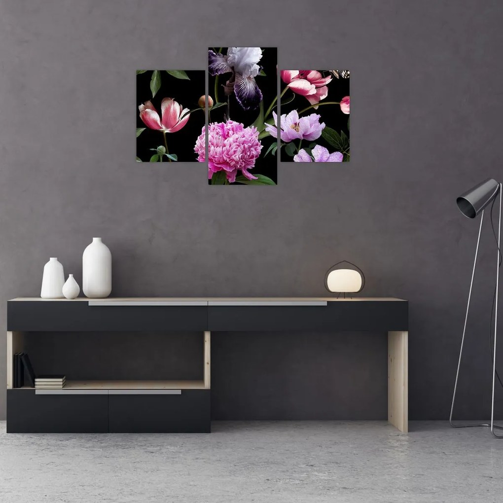 Tablou - Ilustrație de flori (90x60 cm)