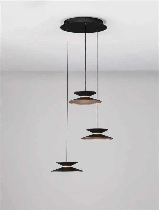 Lustra cu 3 pendule LED design modern Morfi
