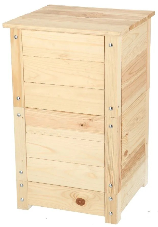 Coș pentru compost în culoare naturală Worm – Esschert Design