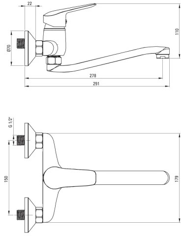 Baterie chiuvetă Deante BMO_N80M BORO, neagră