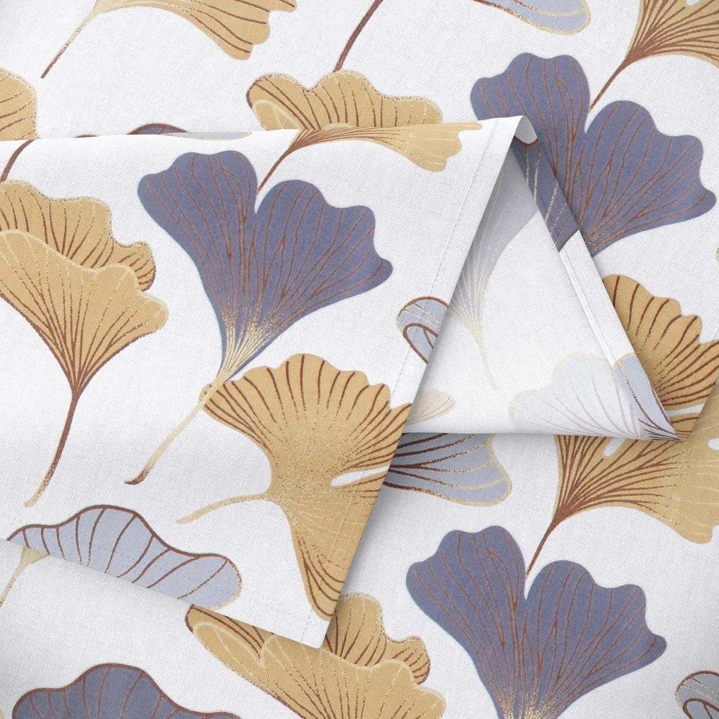 Goldea suporturi farfurii 100% bumbac - frunze de ginkgo - 2 buc 30 x 40 cm