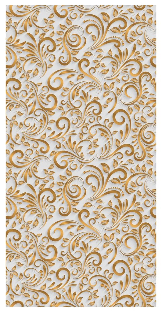 Tapet - ornamente 3D, alb