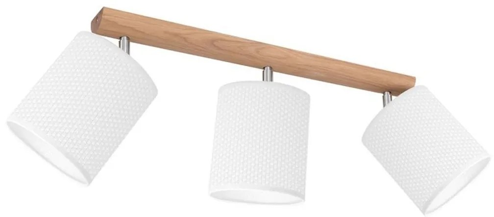 Spot-Light 2037400511549 - Lampă spot BENITA 3xE27/25W/230V, stejar