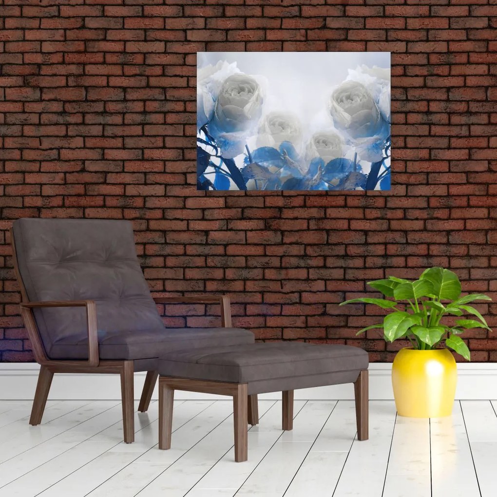 Tablou - Trandafir alb (70x50 cm)