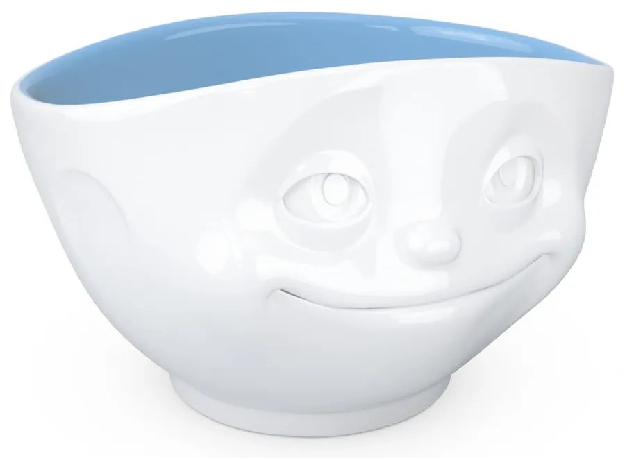 Bol porțelan, îndrăgostit 58products, alb - albastru