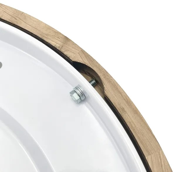 Brilagi - Plafonieră LED CARVALHO SLIM SMOKEY LED/36W/230V, stejar, Ø 47,5 cm