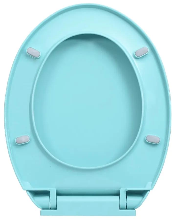 Capac WC inchidere silentioasa, eliberare rapida, verde, oval 1, Verde, Da