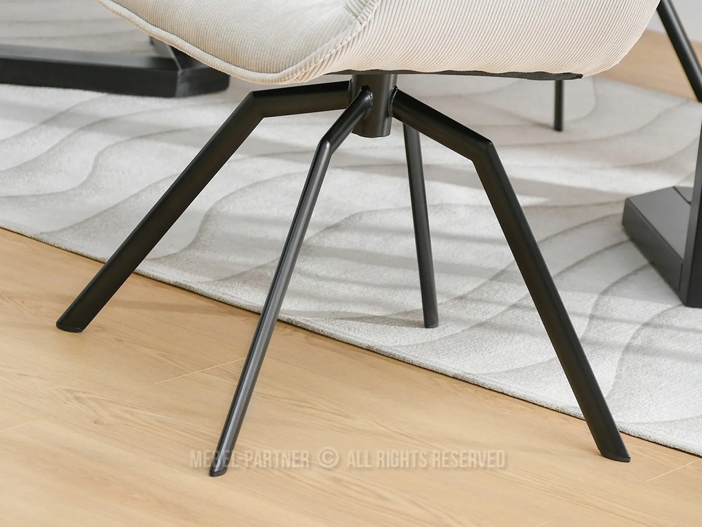 Scaun Liam (bej deschis + negru). Promo -11%. 1111109