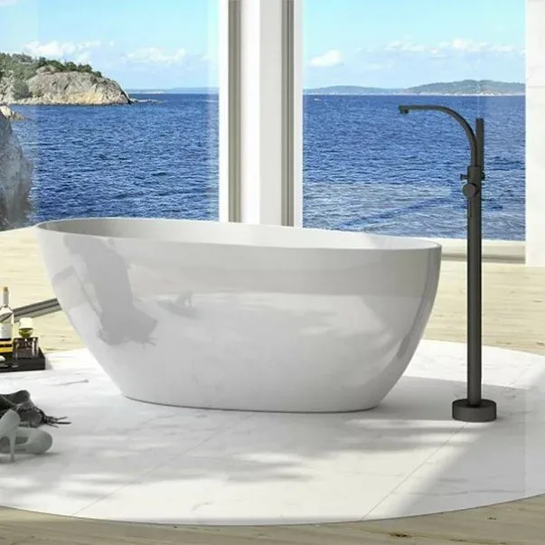 Cada freestanding Besco Goya 170x72 cm alb lucios