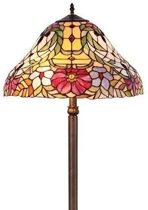 Lampadar, lampa de podea, sticla Tiffany, Mirella 8088RX