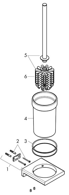 Portperie, Hansgrohe, AddStoris, negru periat