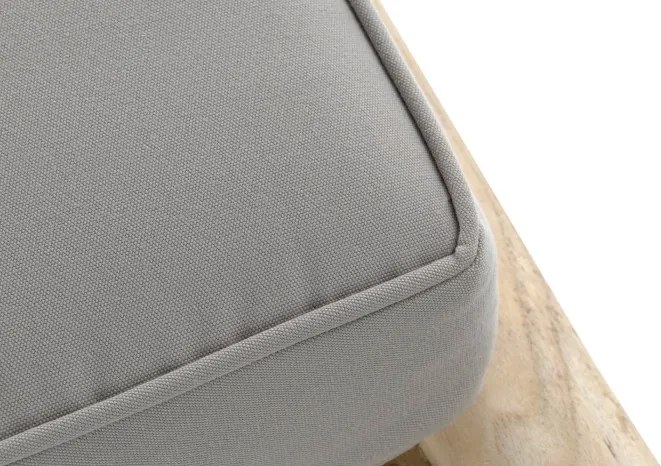 Sezlong de exterior din lemn de tec cu perna inclusa, " Natura Bed "