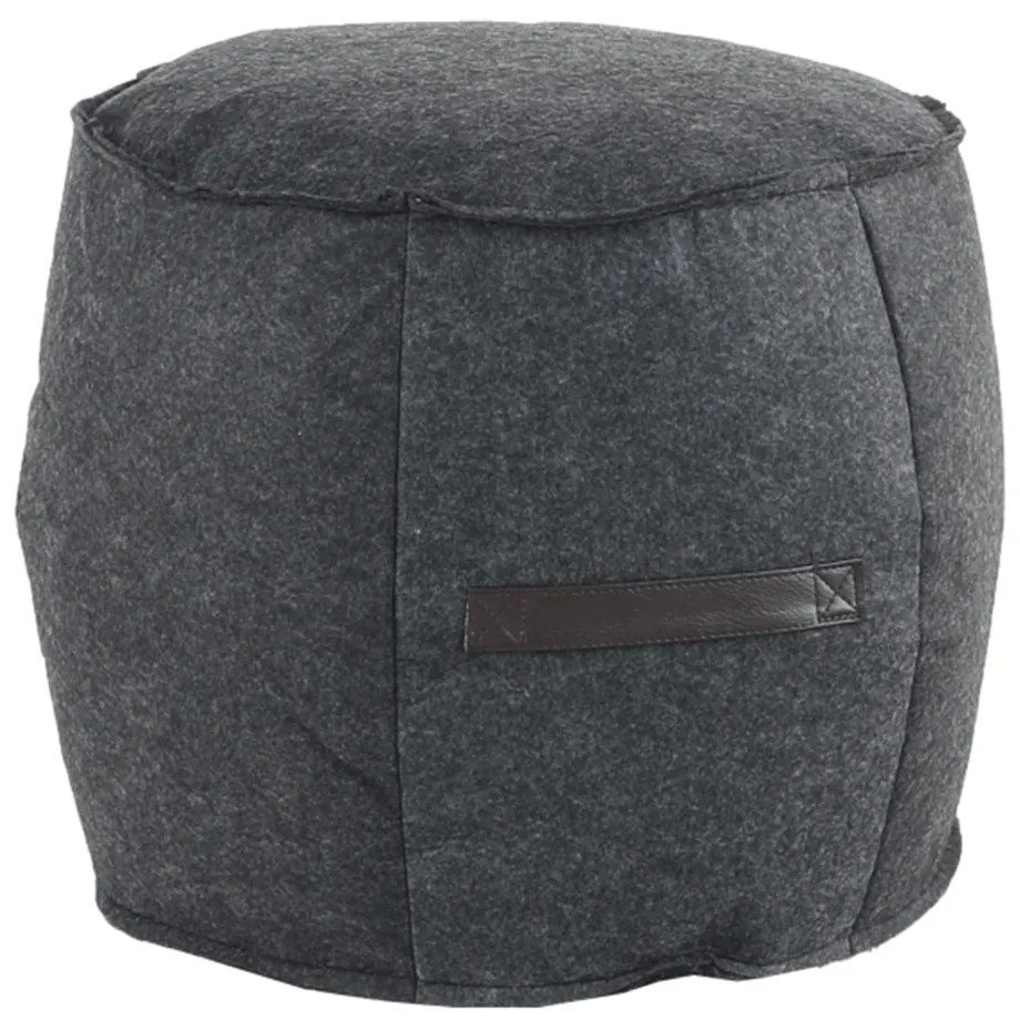 Taburet, material textil gri/maro, RAGIN