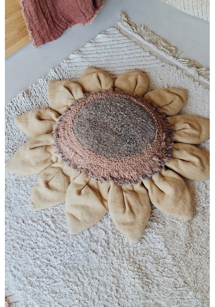 Pernă pentru copii din bumbac 90x90 cm Sunflower – Lorena Canals