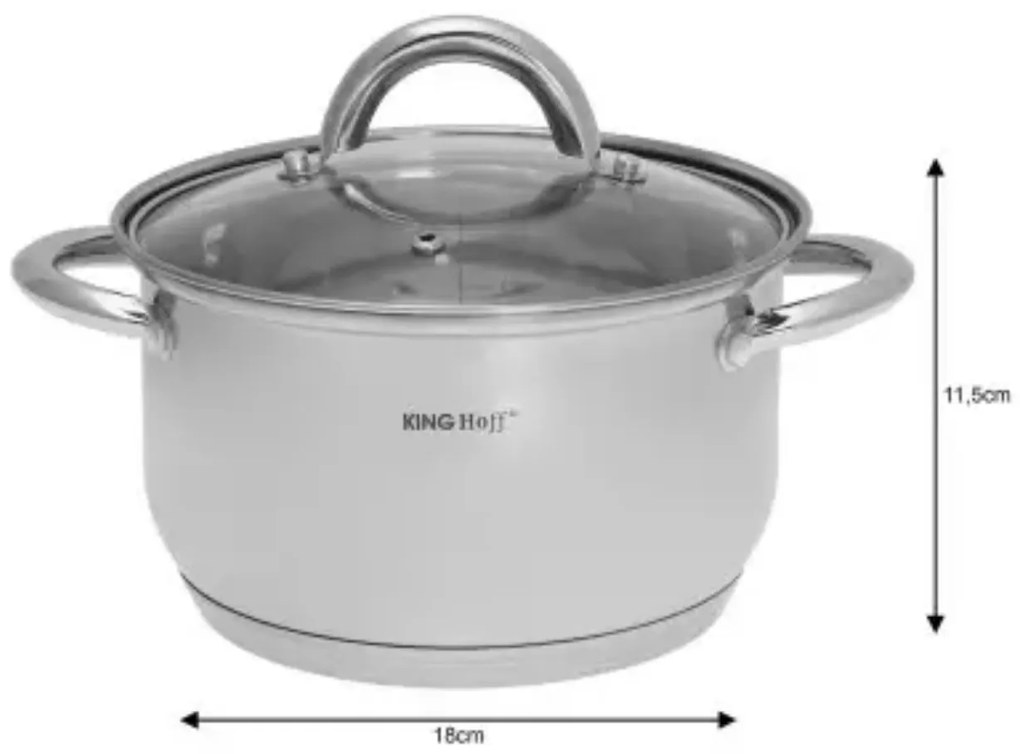 Set de oale, 6 piese, din oțel inoxidabil Kinghoff KH-4447