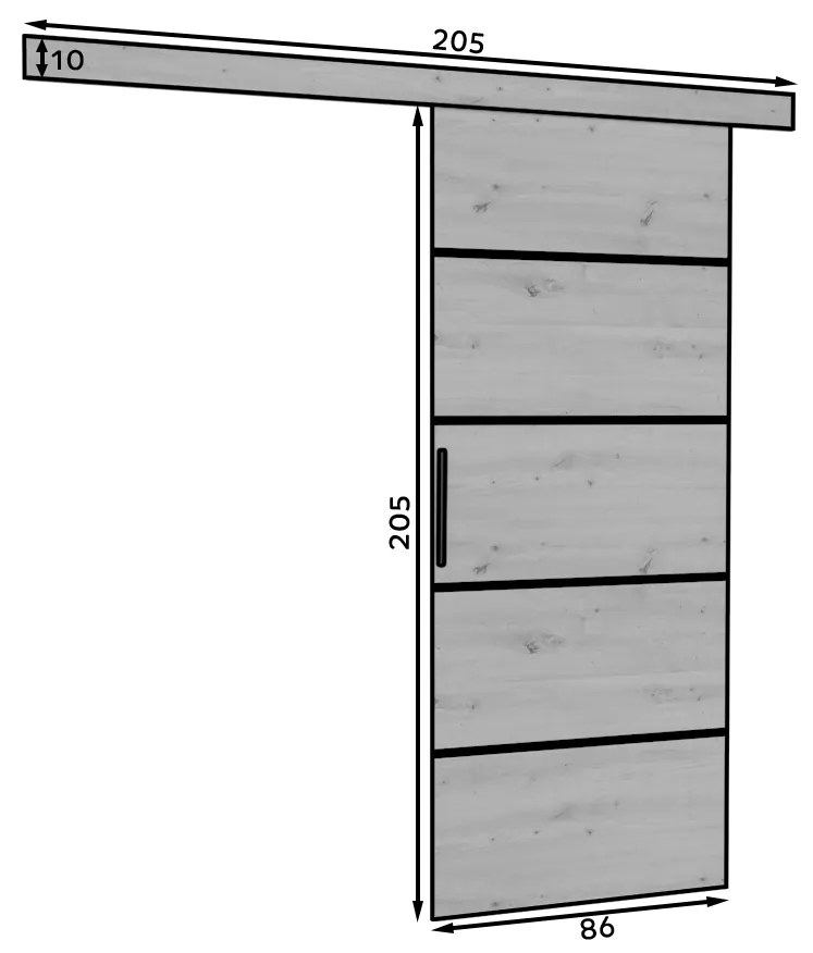 Uși culisante 86 cm. 1089757
