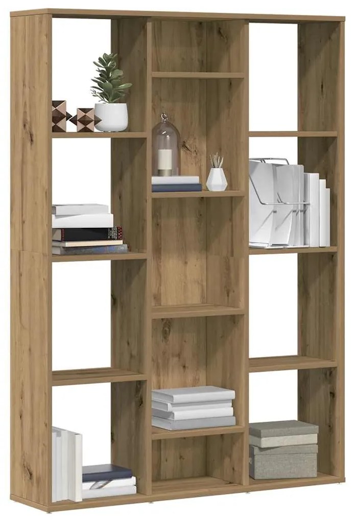 vidaXL Separator cameră/Bibliotecă, Stejar artizanal 100x24x140 cm PAL