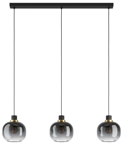 Lustră pe cablu OILELLA 3xE27/40W/230V gri Eglo 99617