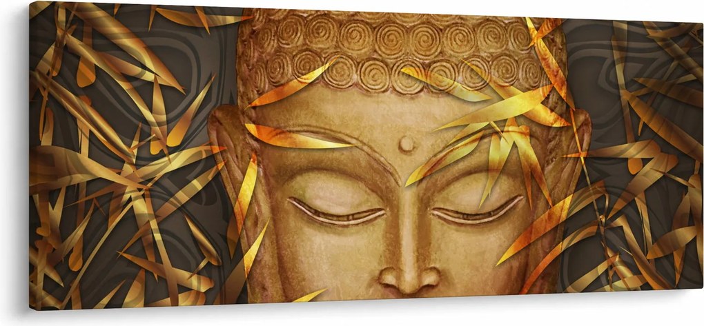 Tablou - Buddha de aur (120x50 cm)