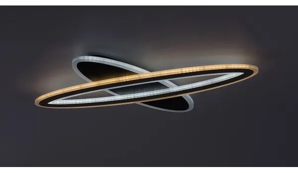 Rabalux TANELI 71313-LED plafonieră dimabilă 70W/230V 3000/4000/6000K negru + telecomandă